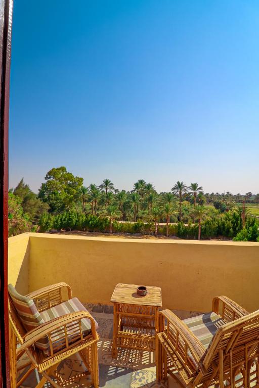 Balkón nebo terasa v ubytování Tache Boutique Hotel Fayoum