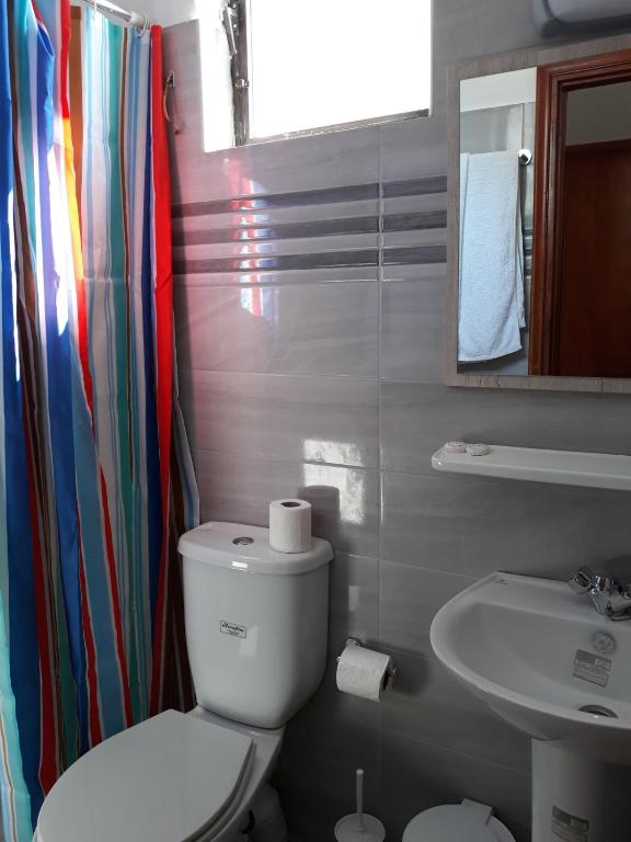 Koupelna v ubytování Andavis Hotel