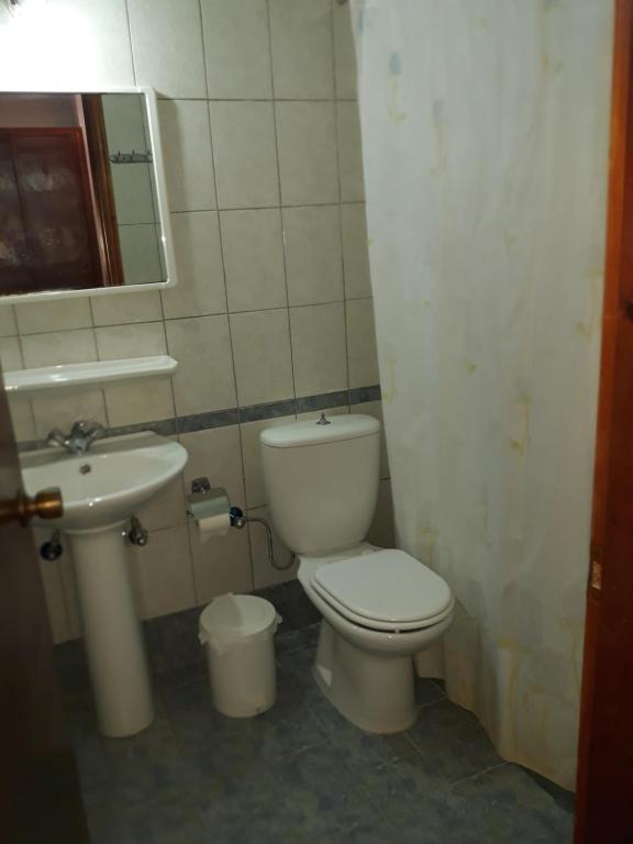 Koupelna v ubytování Andavis Hotel