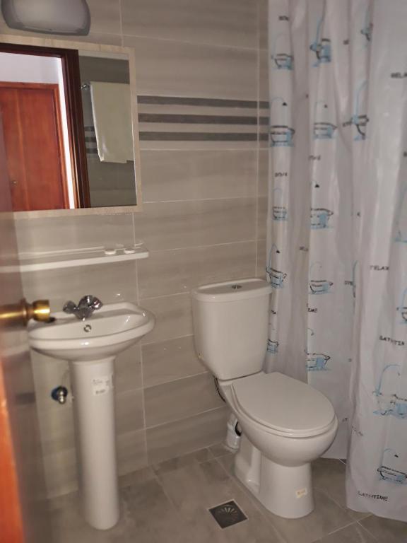 Koupelna v ubytování Andavis Hotel