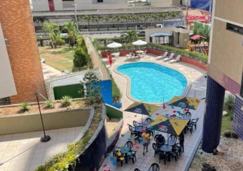 a view of a swimming pool at a hotel at Porto de Iracema in Fortaleza