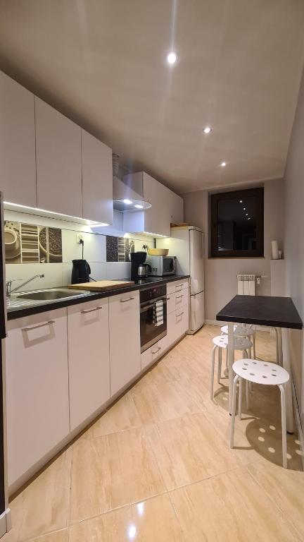Kuchyňa alebo kuchynka v ubytovaní Sky Apartments - Łagiewniki