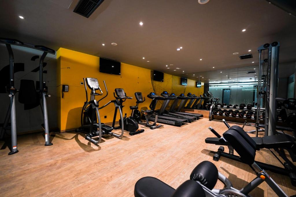 Fitness centrum a/nebo fitness zařízení v ubytování Messier 53 Hotel Yerevan