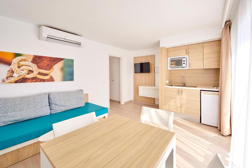 Kuchyň nebo kuchyňský kout v ubytování Apartamento de un Dormitorio Vista mar