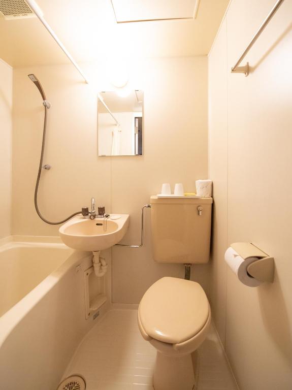 Koupelna v ubytování Tabist Hotel Sun Plaza Fuefuki Isawa