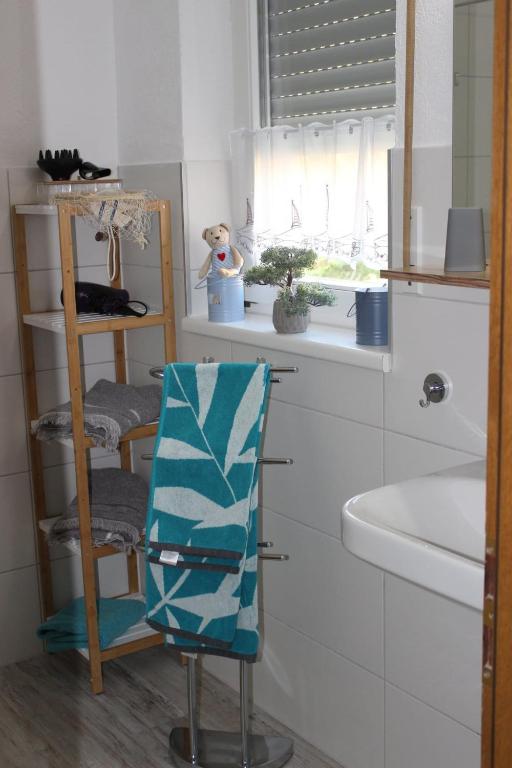 Koupelna v ubytování Ferienwohnung Schwalbennest