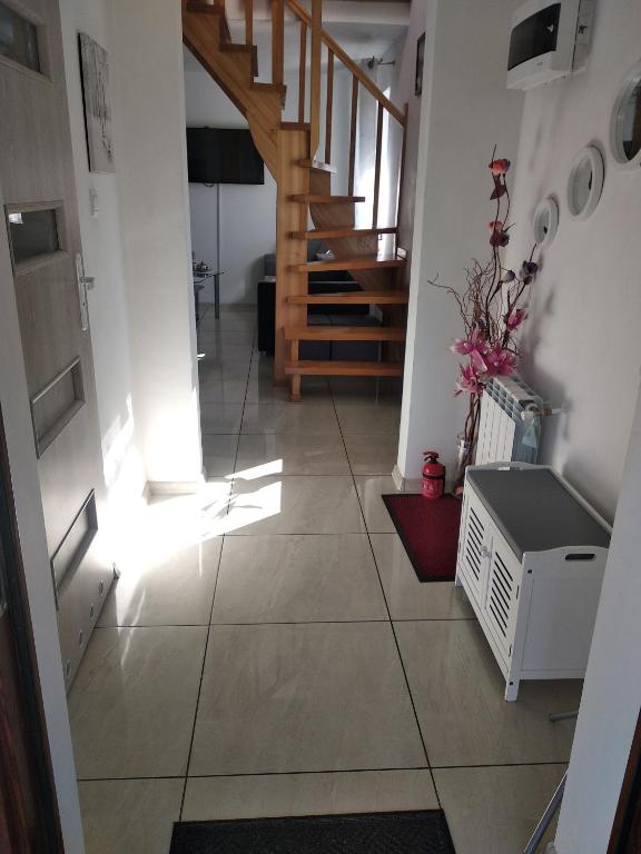 Kuchyňa alebo kuchynka v ubytovaní Domek Mazury Harsz