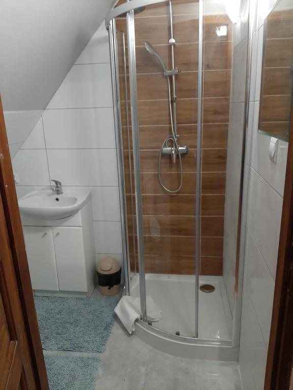 Kúpeľňa v ubytovaní Chata Andreasa