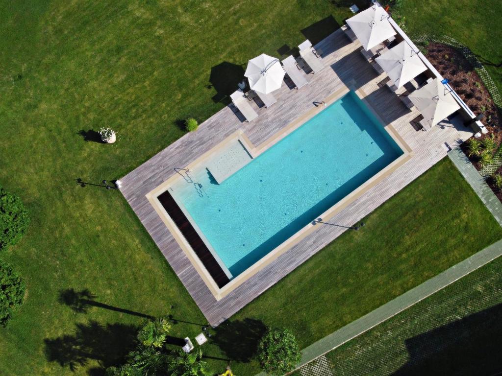 Bazén v ubytování Agriturismo Villa Almè nebo v jeho okolí