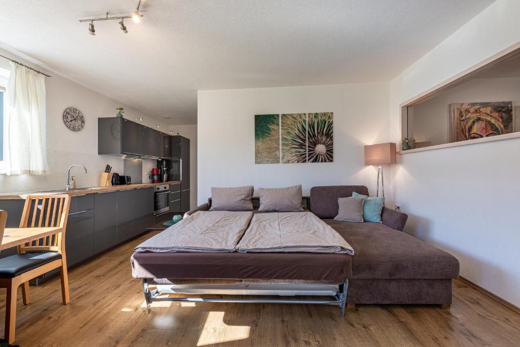 Posezení v ubytování Ferienwohnung Alpenglück