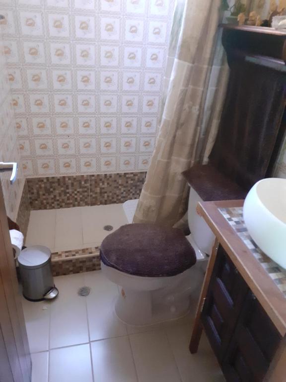 Koupelna v ubytování Casa de Tulia