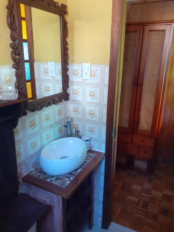 Koupelna v ubytování Casa de Tulia