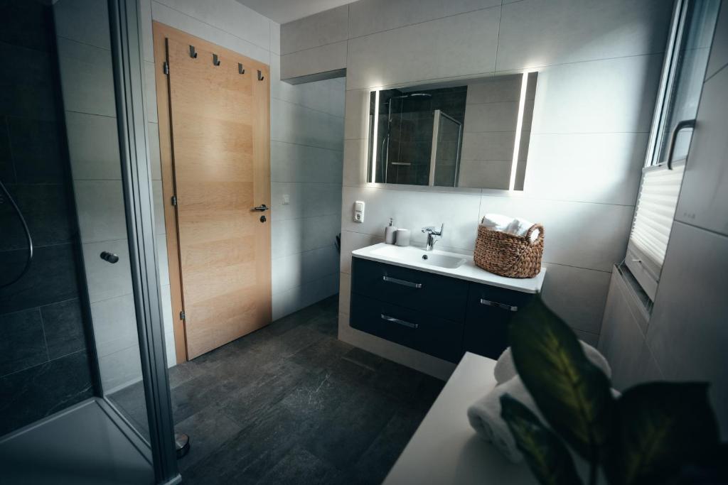 Posteľ alebo postele v izbe v ubytovaní Landart-Appartements