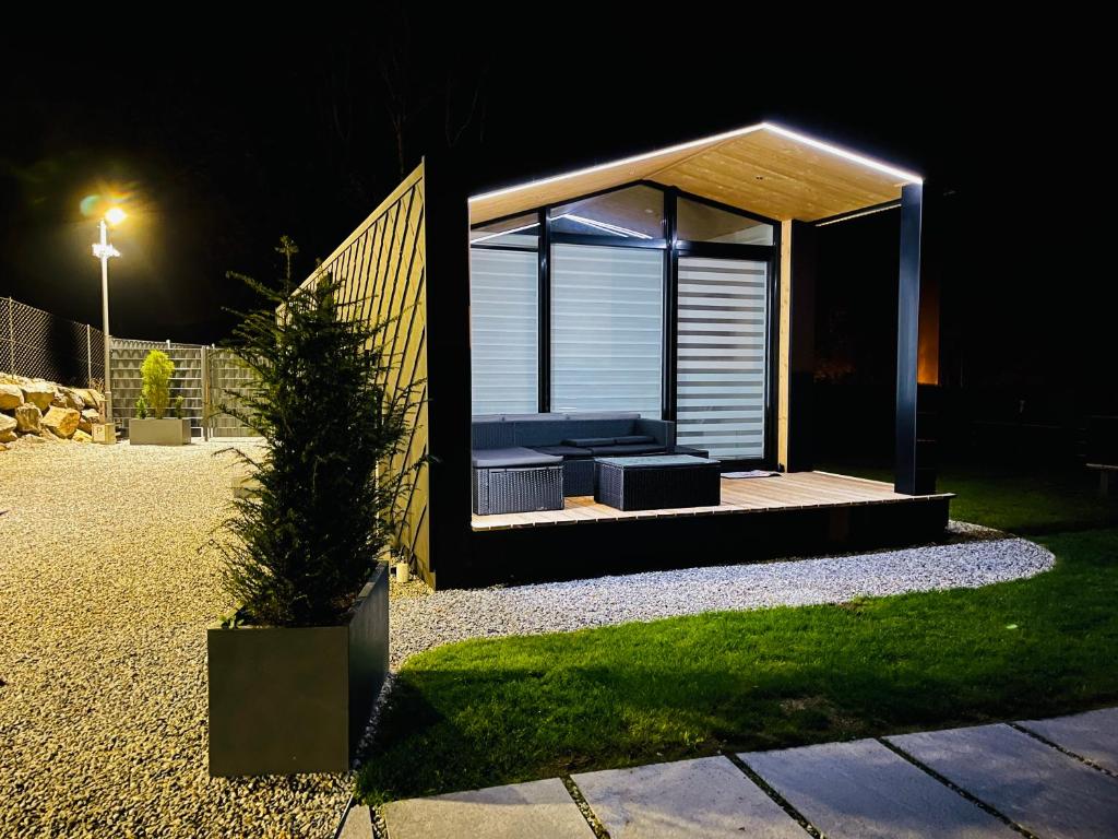 Zahrada ubytování Voralpen Lodge - Ferienhaus mit Gym, Sauna & Hot Tub