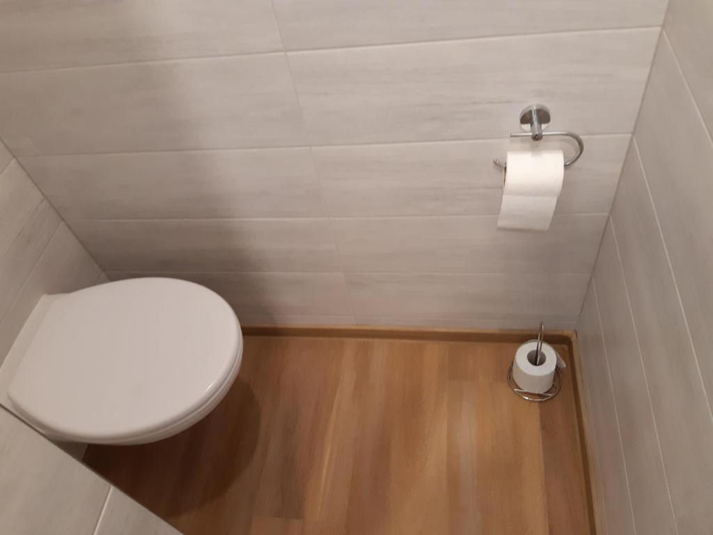 Koupelna v ubytování Apartmány U Zvoničky