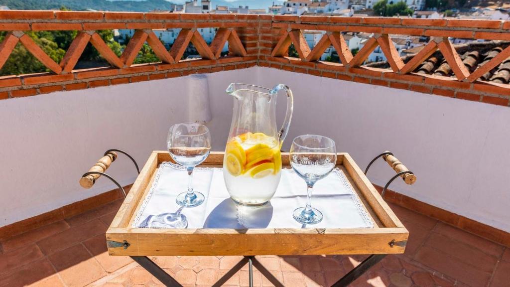 Balkón nebo terasa v ubytování Atico la Carrasquilla Gaucin by Ruralidays