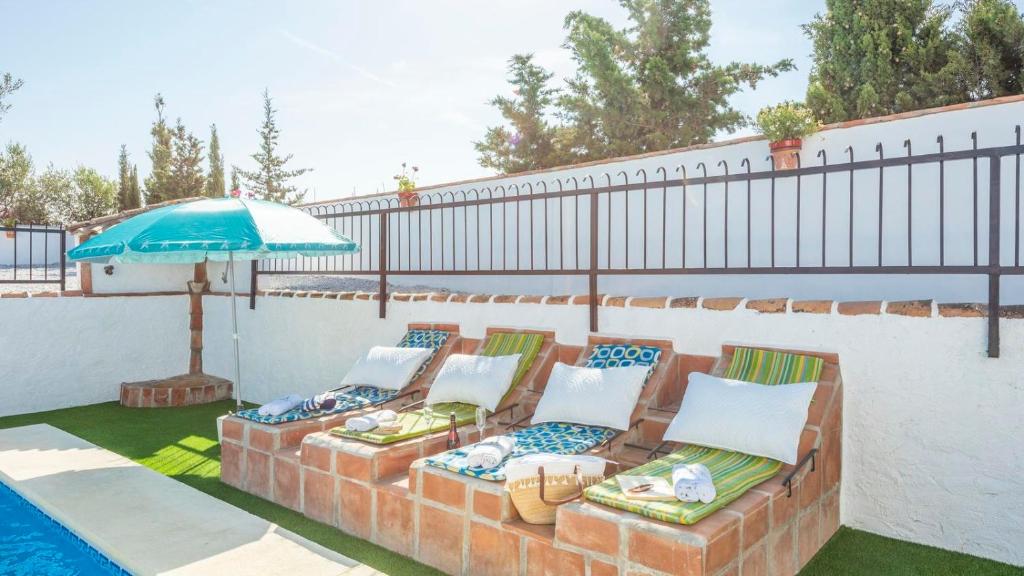 Balkón nebo terasa v ubytování Villa Melendez Almachar by Ruralidays