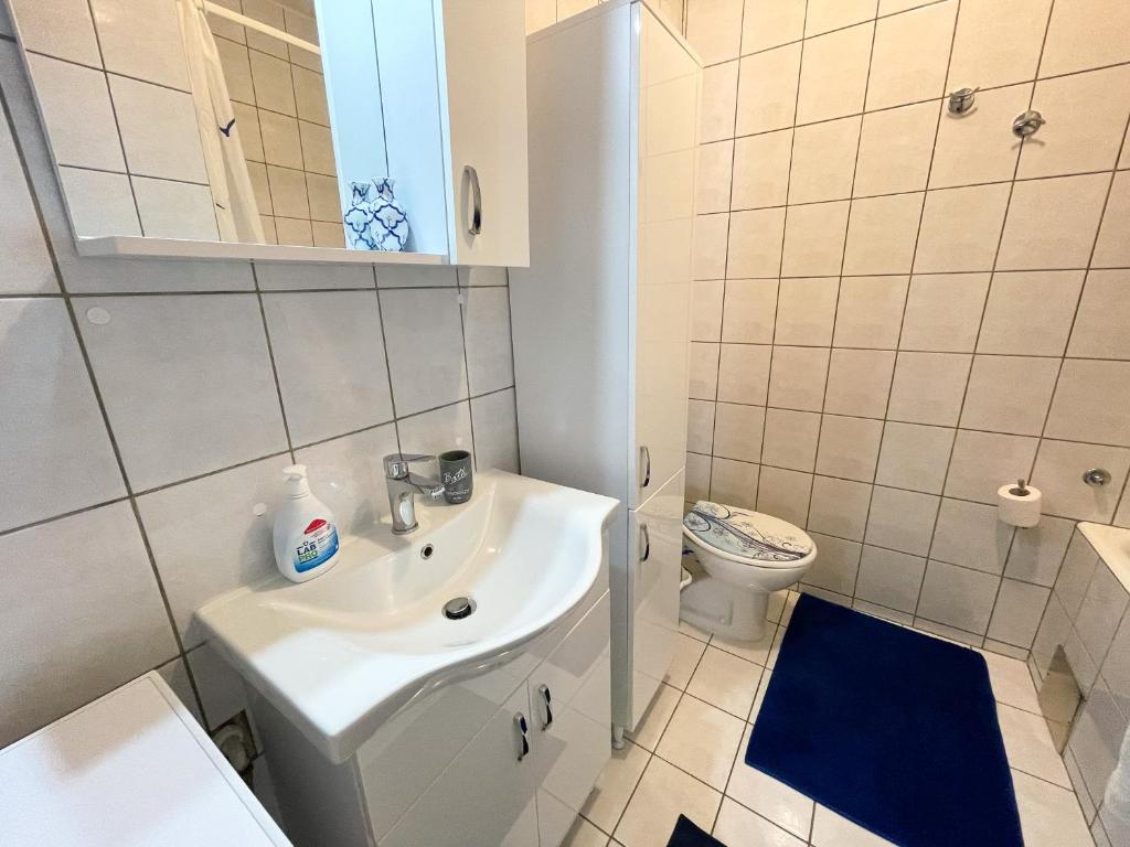 Koupelna v ubytování Apartman Zlata