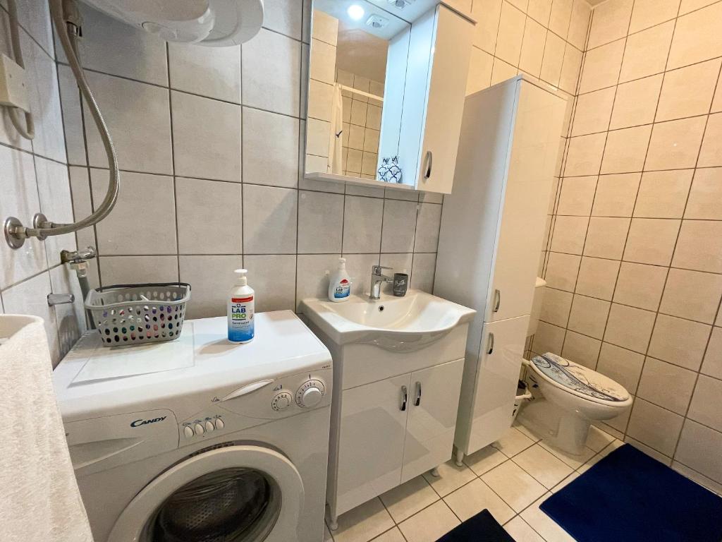 Koupelna v ubytování Apartman Zlata