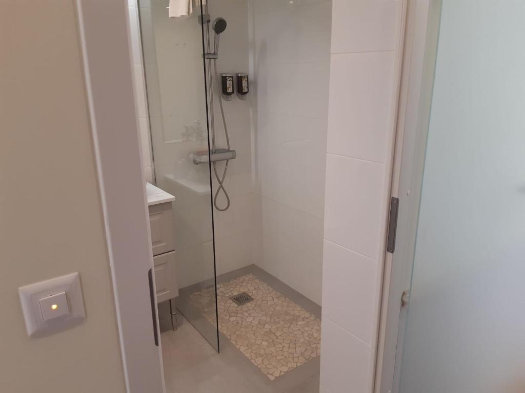 Koupelna v ubytování Hotel Regina