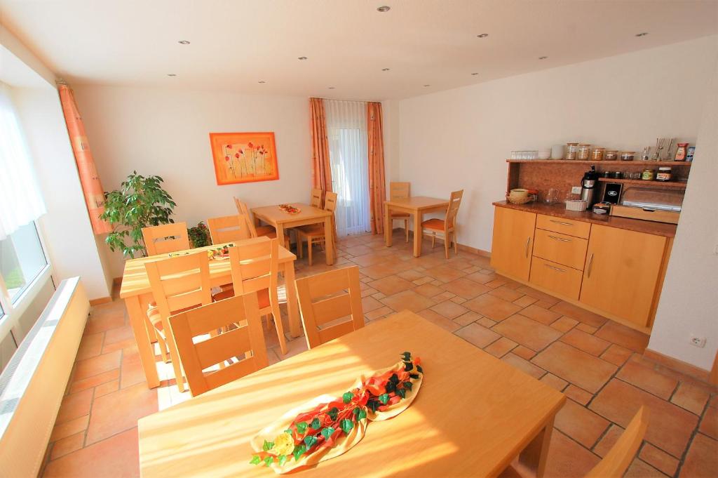 Kuchyň nebo kuchyňský kout v ubytování Gästehaus Jäger