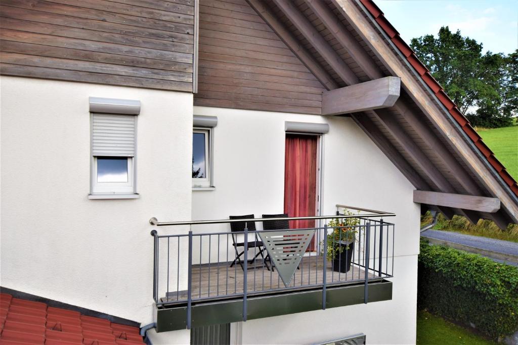 Balkón nebo terasa v ubytování Gästehaus Jäger