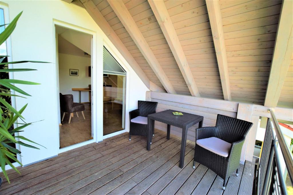 Balkón nebo terasa v ubytování Gästehaus Jäger