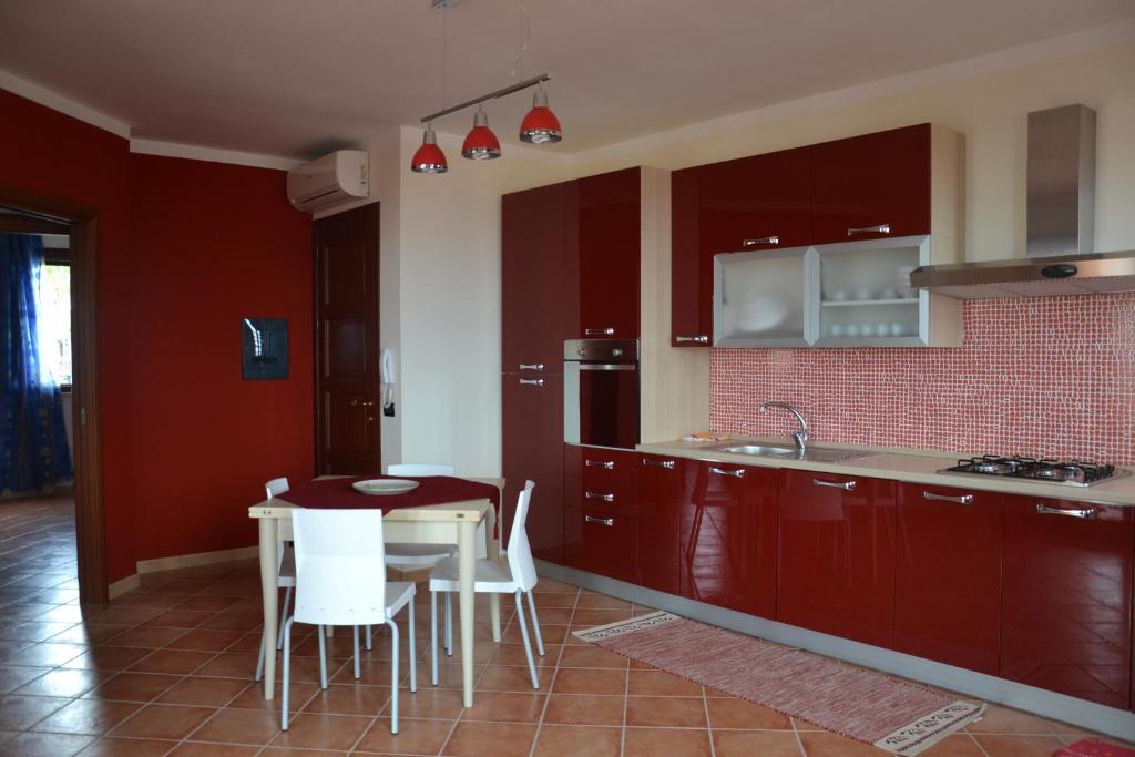 Kuchyň nebo kuchyňský kout v ubytování Appartamento Yucca