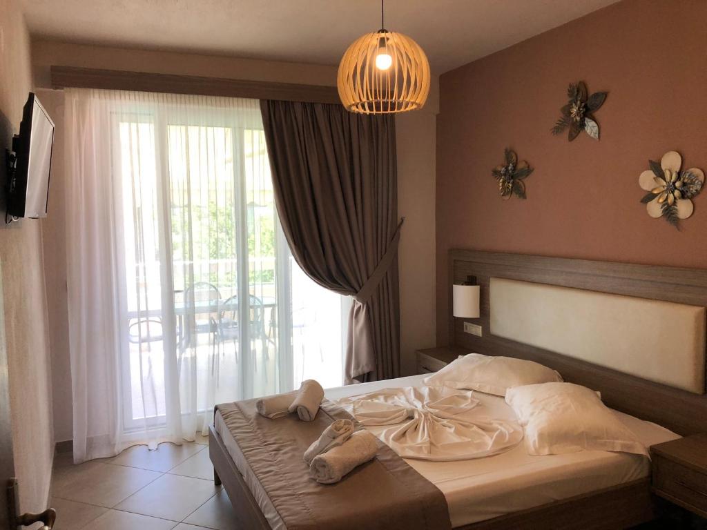 Posteľ alebo postele v izbe v ubytovaní Villa Mary 1 & fresh!