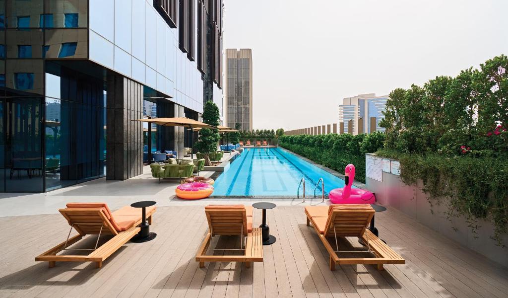 Bazén v ubytování Revier Hotel - Dubai nebo v jeho okolí