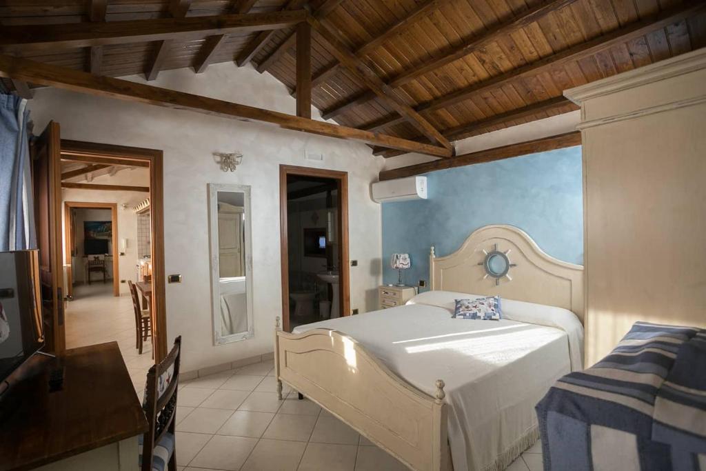 Posteľ alebo postele v izbe v ubytovaní B&B oasi di mamma clara
