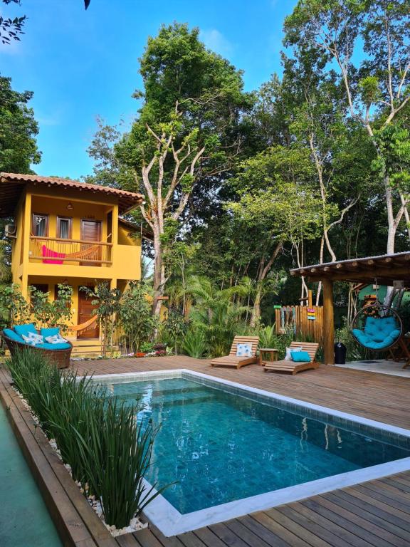 Villa con piscina y casa en Pousada Quintessência, en Arraial d'Ajuda