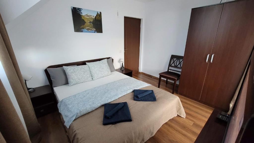Postel nebo postele na pokoji v ubytování Vila Pestera