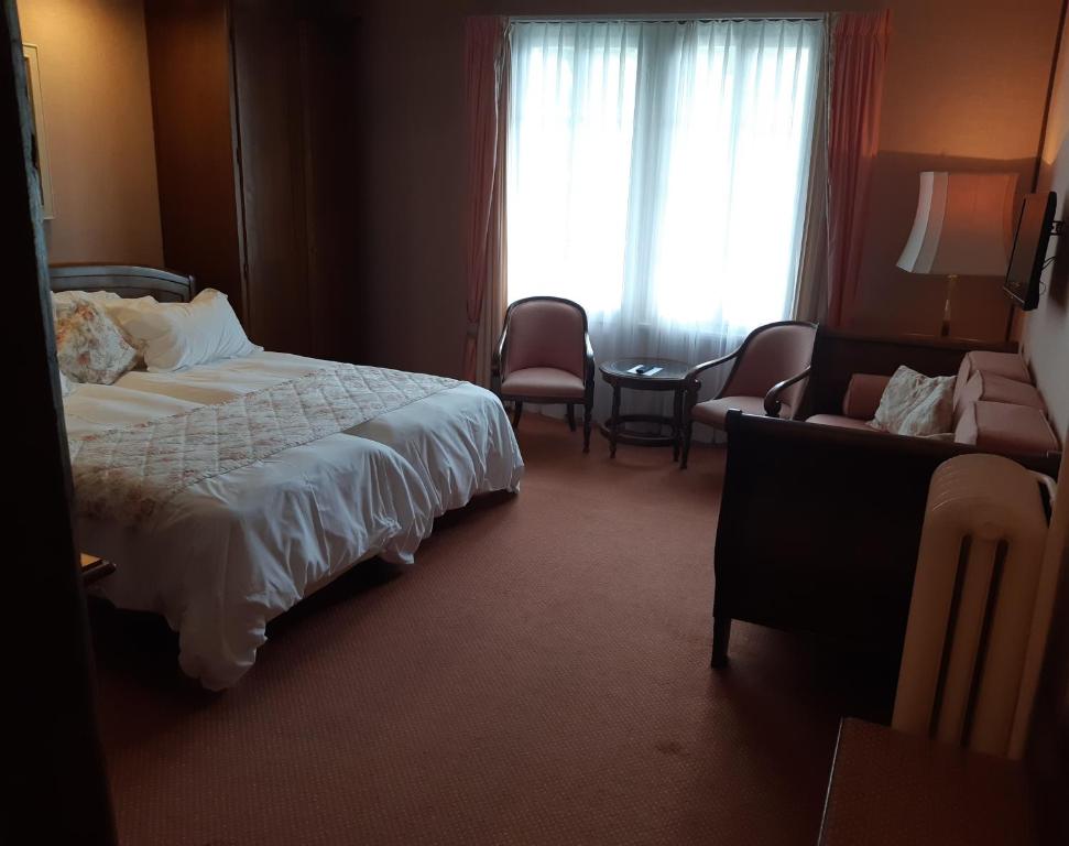 Postel nebo postele na pokoji v ubytování Hotel Regina