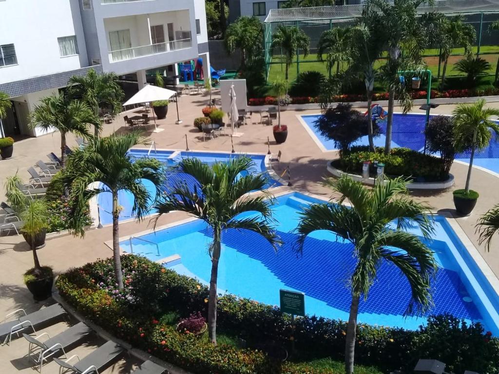 A view of the pool at Veredas do Rio Quente - Flat 726 - Fantástico!!! or nearby