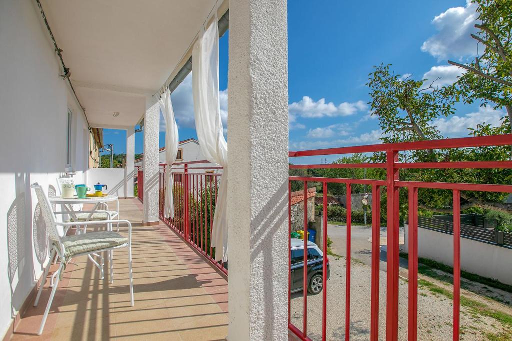 Balkón nebo terasa v ubytování Villa John