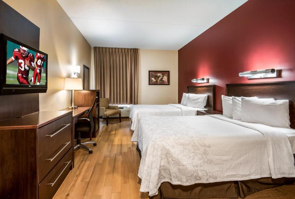 Red Roof Inn PLUS+ South Deerfield - Amherst - Deluxe Kamer Met 2 Queensize Bedden, Rookvrij