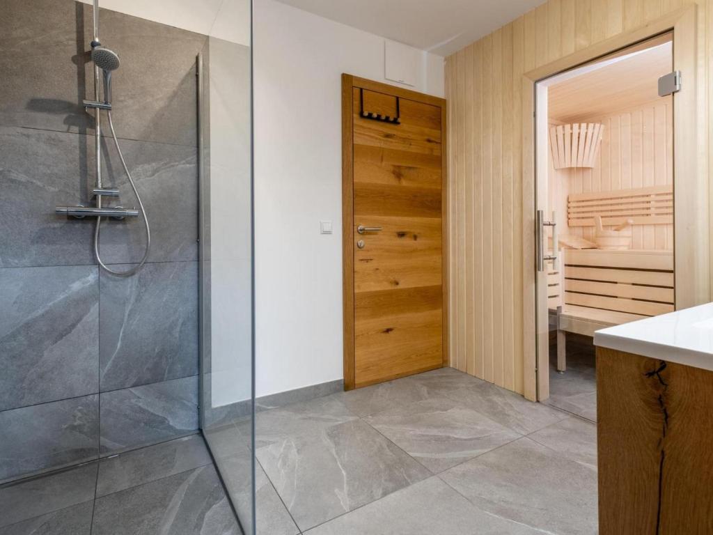 Koupelna v ubytování Haus Estelle