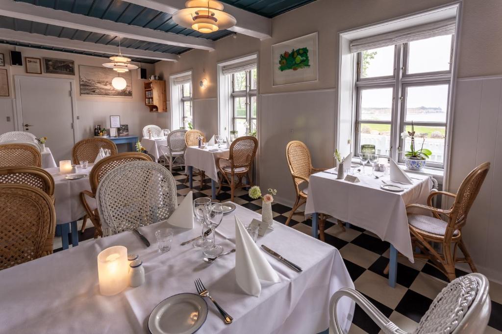Restaurace v ubytování Kridthuset Stevns Klint