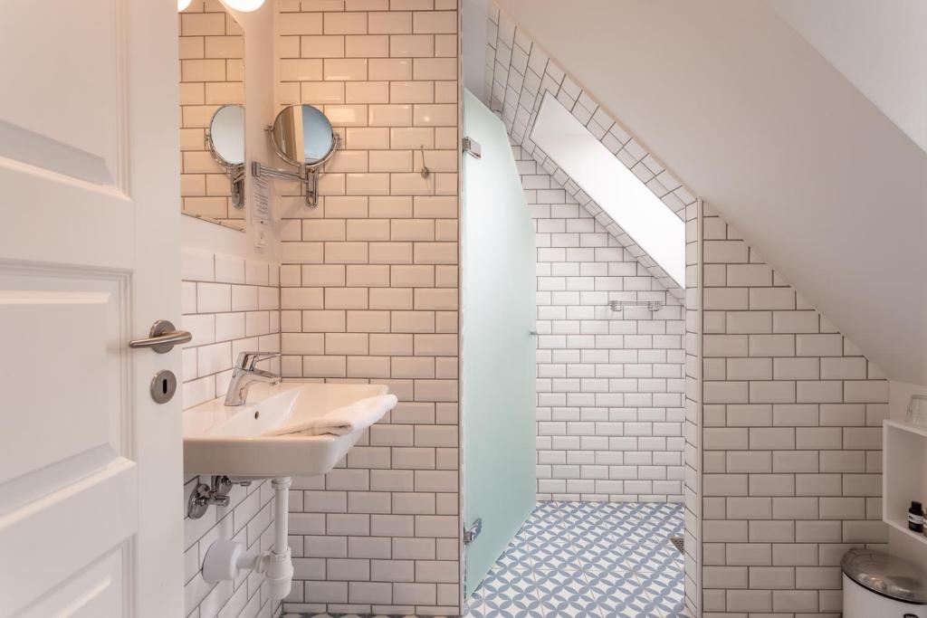 Vannituba majutusasutuses Rødvig Kro og Badehotel