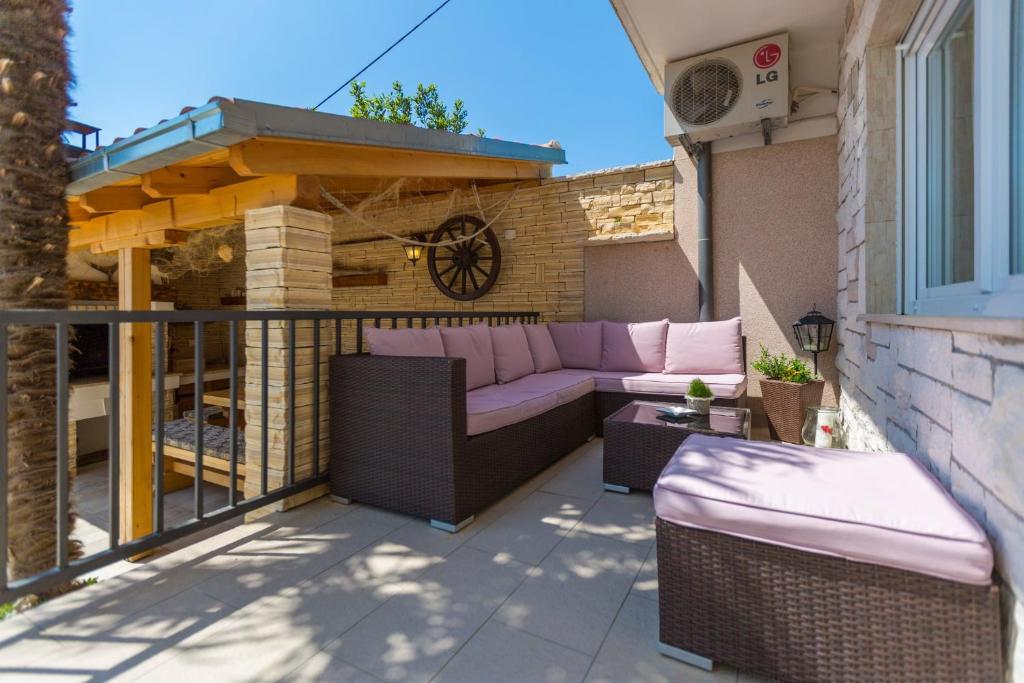 Balkón nebo terasa v ubytování Holiday home in Crikvenica 5239
