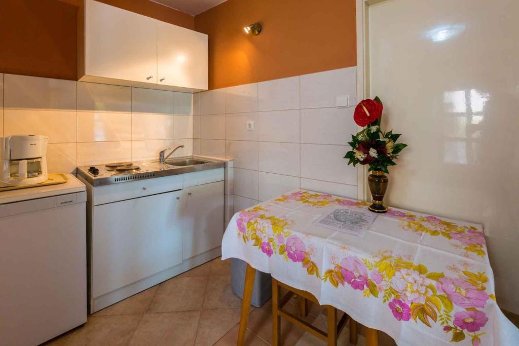 Kuchyň nebo kuchyňský kout v ubytování Apartments in Jadranovo 39264