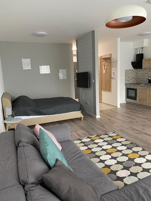 Kuchnia lub aneks kuchenny w obiekcie Paskom Apartmanház
