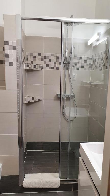 Koupelna v ubytování Hotel Jerabek