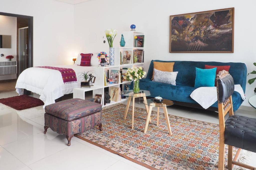 Posezení v ubytování Loft Sinaloa By The Local Way