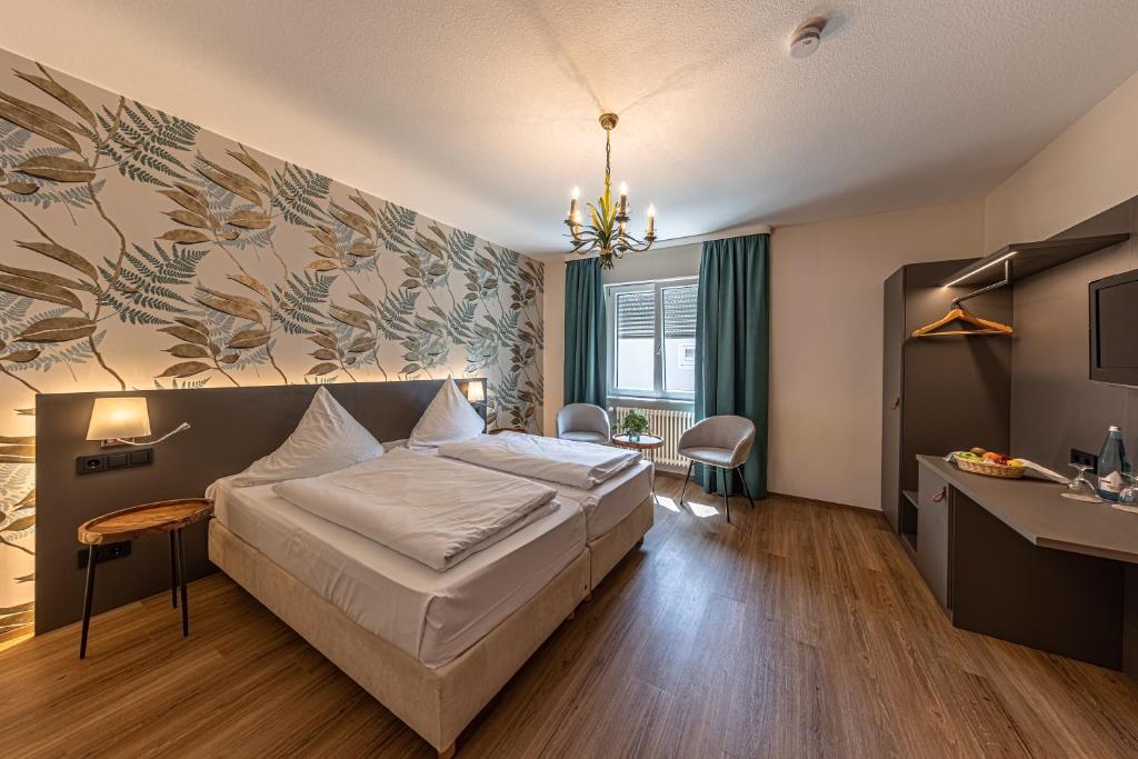 Postel nebo postele na pokoji v ubytování Landgasthof Kranz