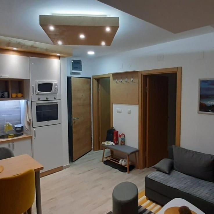 Kuchyň nebo kuchyňský kout v ubytování APARTMAN FEELING