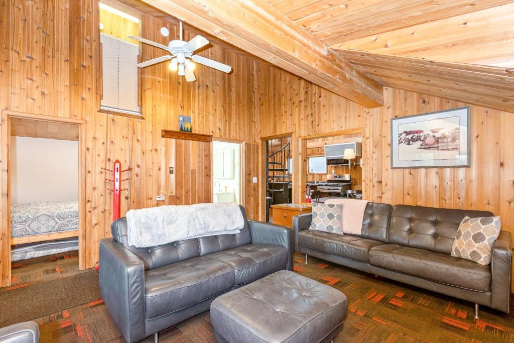 Posezení v ubytování Alpine Meadows Cabin