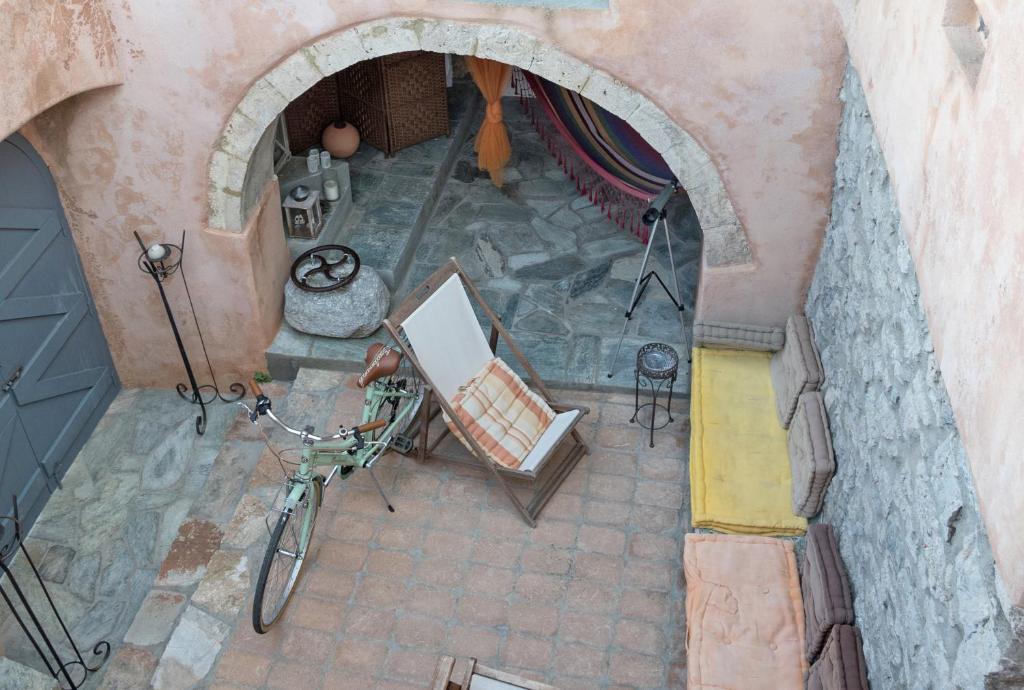 Posezení v ubytování Aloizianika 1768 Traditional GuestHouse