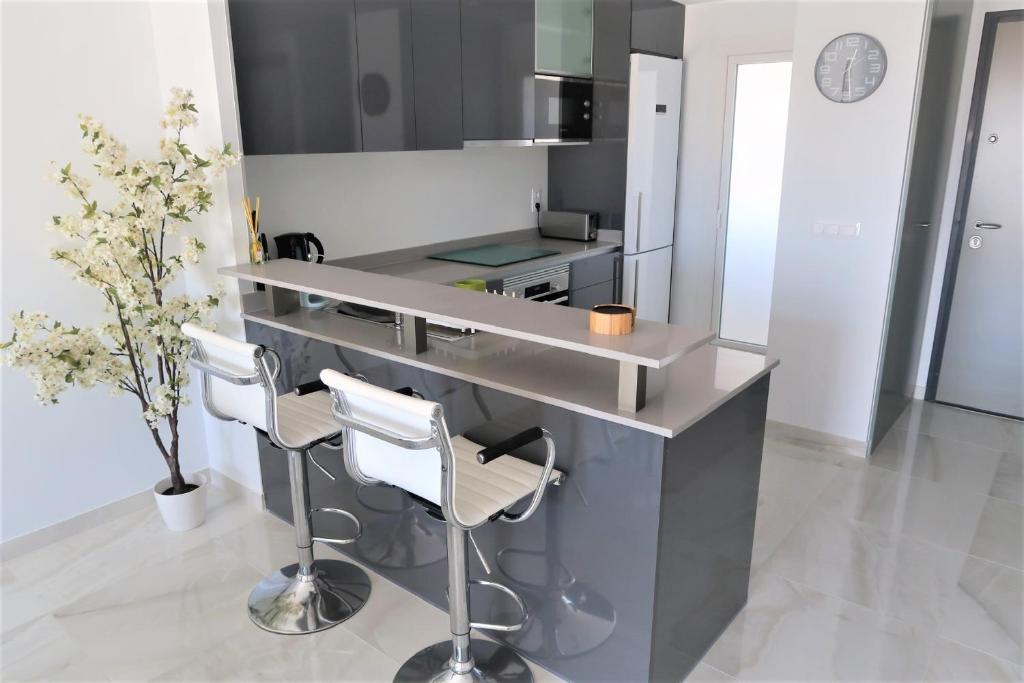 A kitchen or kitchenette at Flamenca Village Penthouse